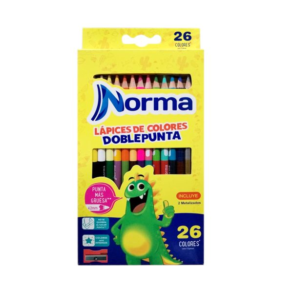 COLORES NRM PUNTA GRUESA 26PCS