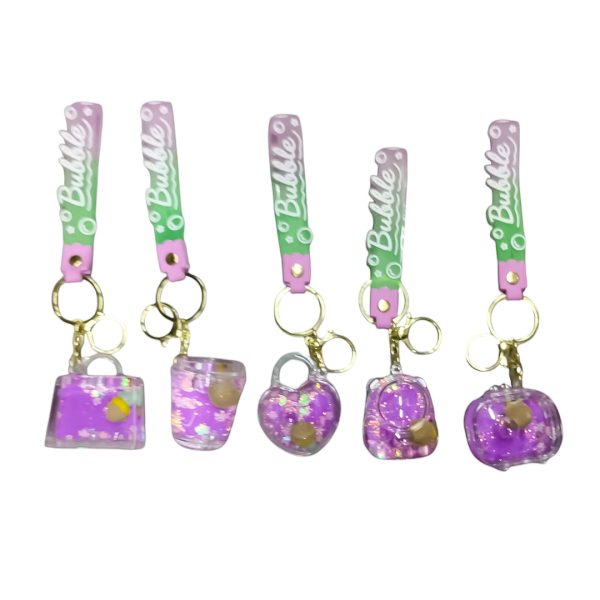 DOCENA LLAVERO AGUA BUBBLE LILA